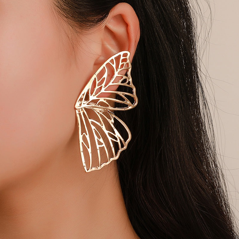 Angel Wing Butterfly Stud Earrings for Women