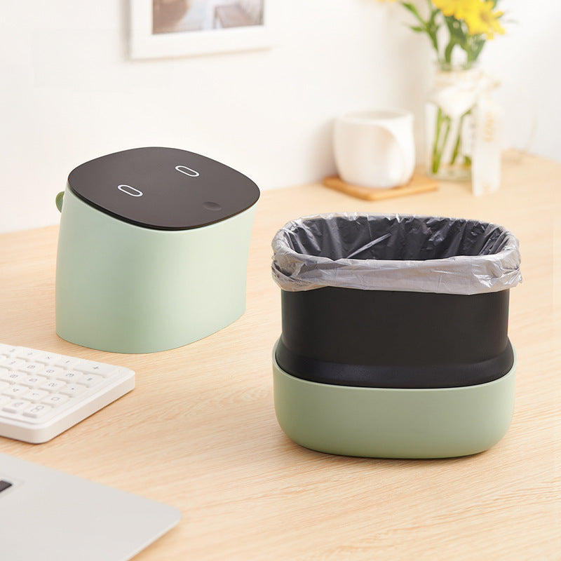 compact desktop trash bin, view 9 - MRSLM