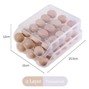 stackable self-rolling egg storage box, view 3 - MRSLM