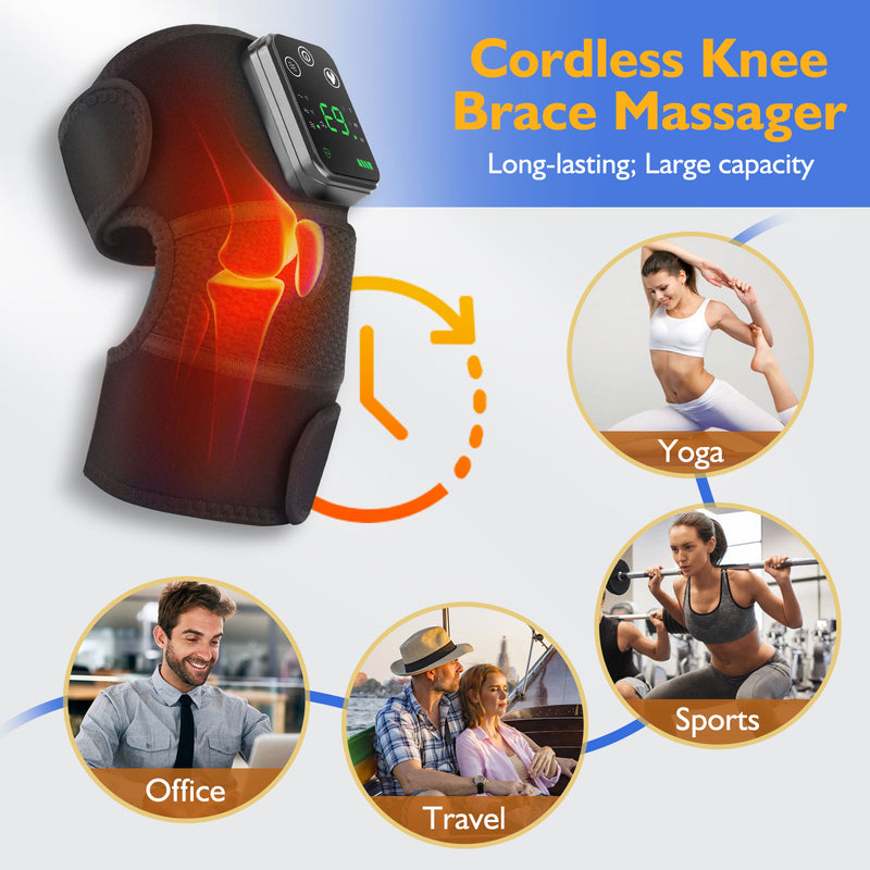 rechargeable heated knee and elbow wrap, view 9 - MRSLM