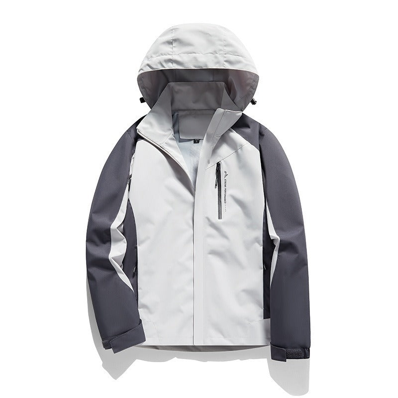 removable waterproof windproof hooded jacket - MRSLM
