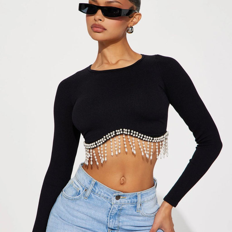 Slim fit O-neck long sleeve pullover - MRSLM