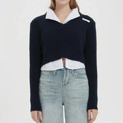 patchwork pullover sweater - MRSLM