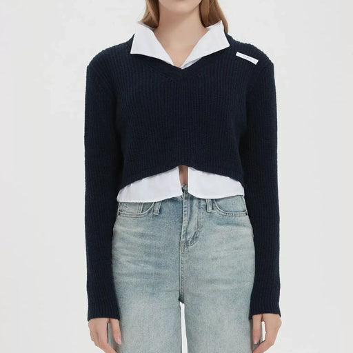 patchwork pullover sweater - MRSLM