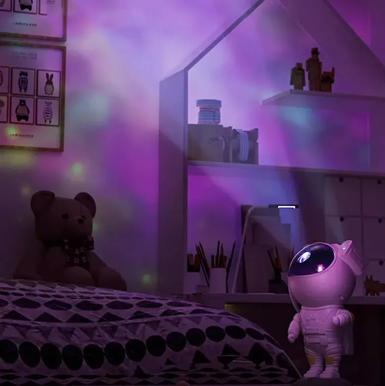 astronaut galaxy projector night light, view 5 - MRSLM