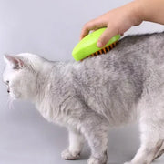 3-in-1 steamy cat grooming brush, view 4 - MRSLM