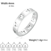 hollow butterfly ring, view 3 - MRSLM