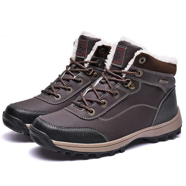 Fashion Trend Non-slip Outdoor Shoes Warm Hiking Shoes Men - MRSLM