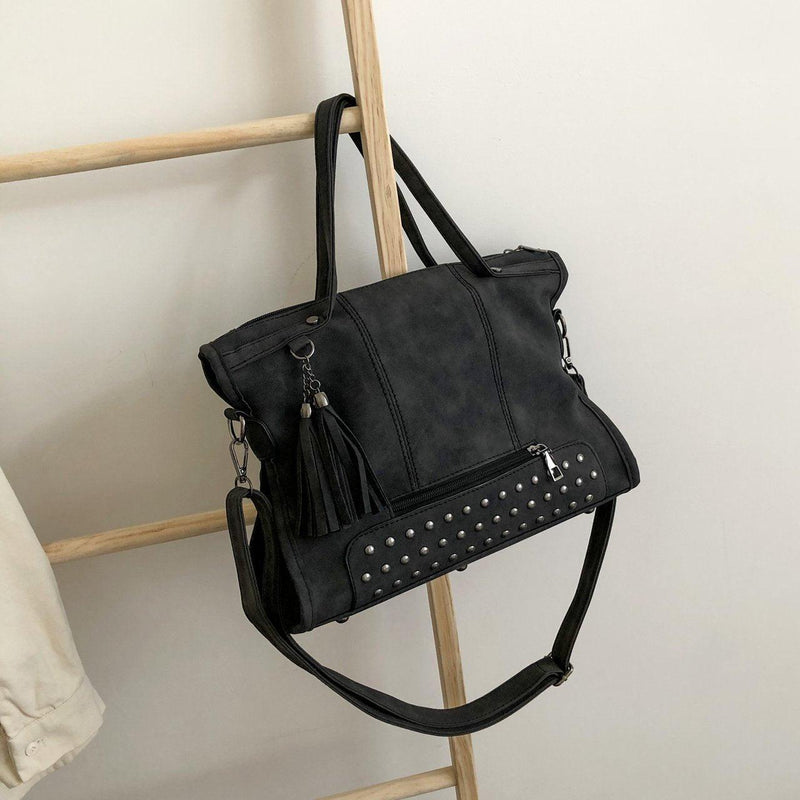 retro large diagonal women's bag, view 3 - MRSLM