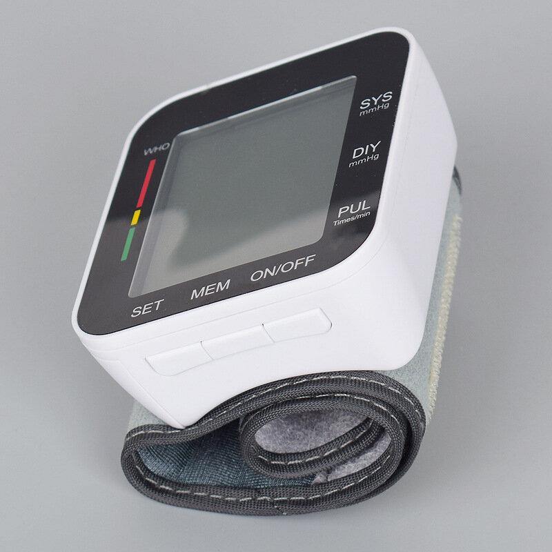 Electric Digital High Precision Blood Pressure Monitor Pulse Heart Beat Rate Meter Device Medical Equipment Tonometer BP Mini Sphygmomanometer - MRSLM
