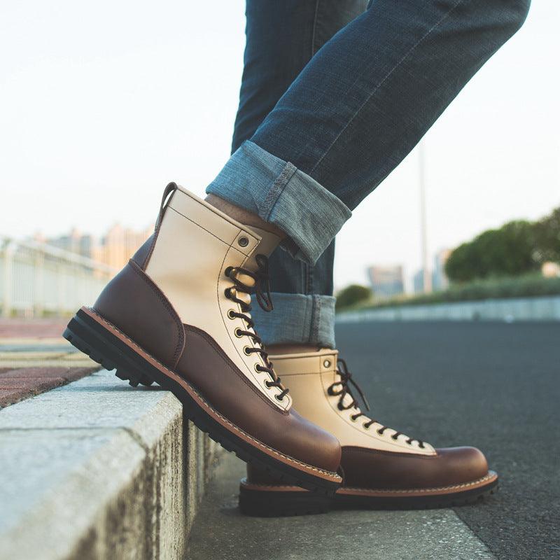 Men's cowhide tooling boots - MRSLM