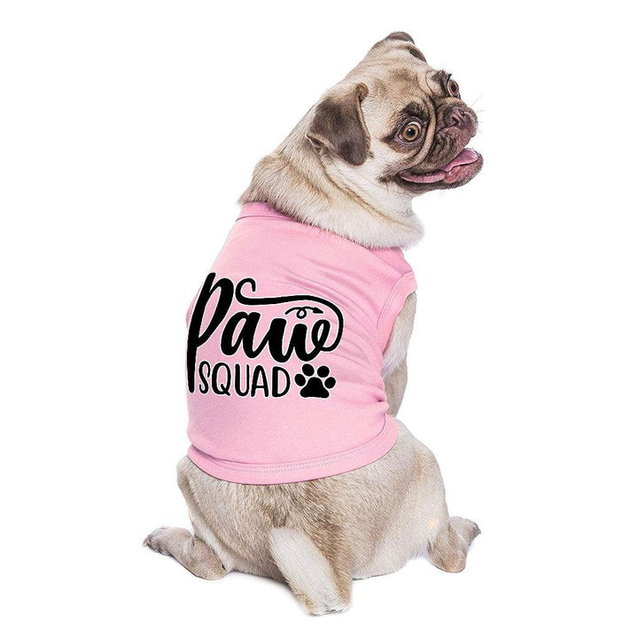 Paw Squad Dog Sleeveless Shirt - Graphic Dog Shirt - Unique Dog Clothing - MRSLM