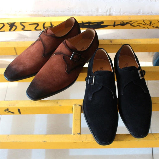 Men's vintage cowhide business casual shoes - MRSLM