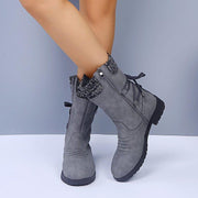 women's thick heel snow boots, view 4 - MRSLM