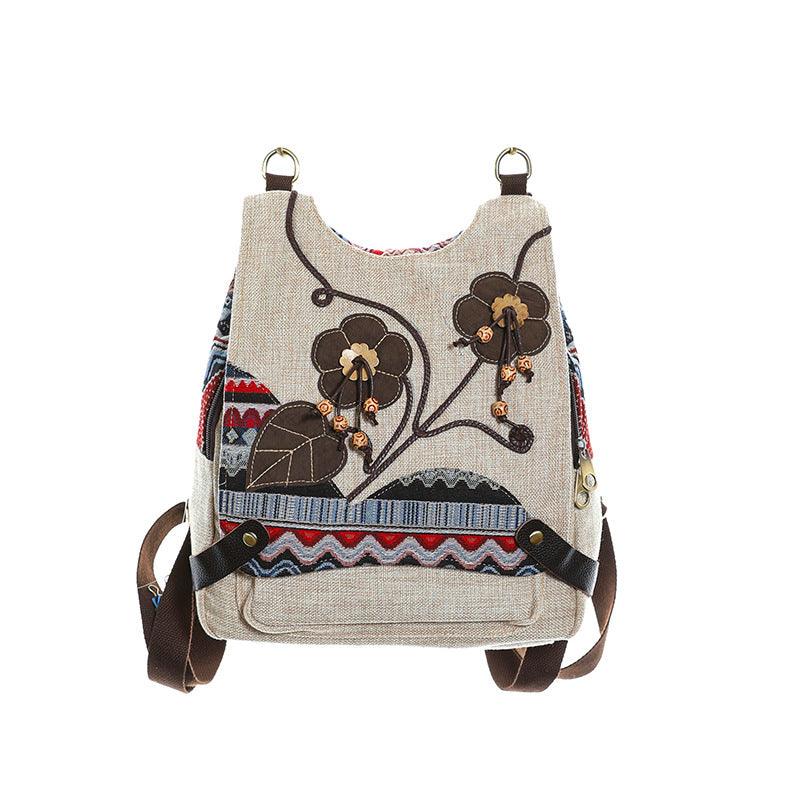 large capacity hemp backpack, view 3 - MRSLM