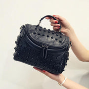 sheepskin rivet stitching pouch - MRSLM
