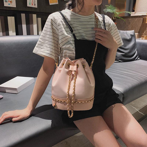 woven chain bucket handbag - MRSLM