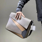 color matching one-shoulder crossbody bag, view 4 - MRSLM