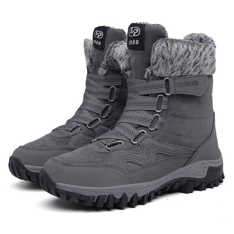 high-top warm velvet cotton shoes, view 3 - MRSLM