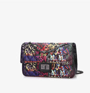 graffiti alphabet rhombus chain bag - MRSLM
