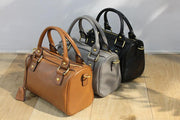 Top layer cowhide pillow crossbody bag, view 3 - MRSLM