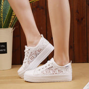 Women's lace mesh canvas shoes - MRSLM