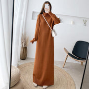 Black knitted long dress - MRSLM