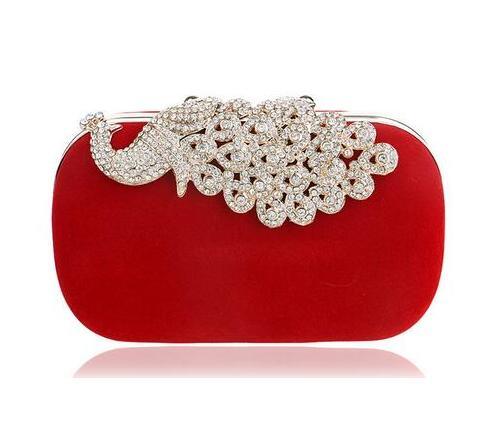 velvet evening clutch, view 8 - MRSLM