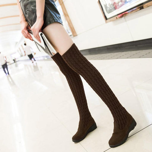 slim stretch over-the-knee boots - MRSLM