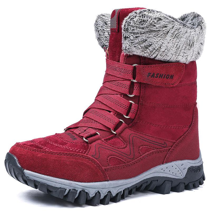 Snow boots high-top plus velvet padded non-slip cotton boots - MRSLM