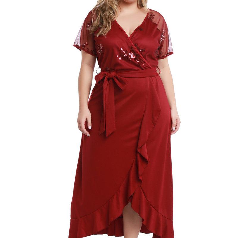 knitted maxi skirt with irregular hem, view 3 - MRSLM