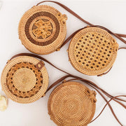 small round rattan bag - MRSLM