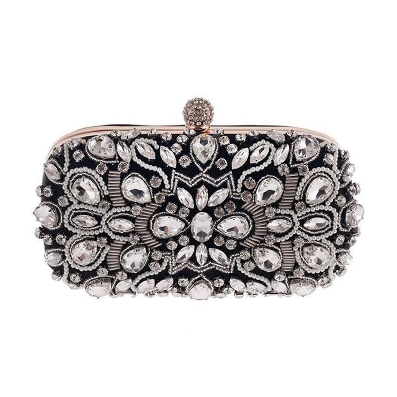 Diamond-studded evening bag, view 9 - MRSLM