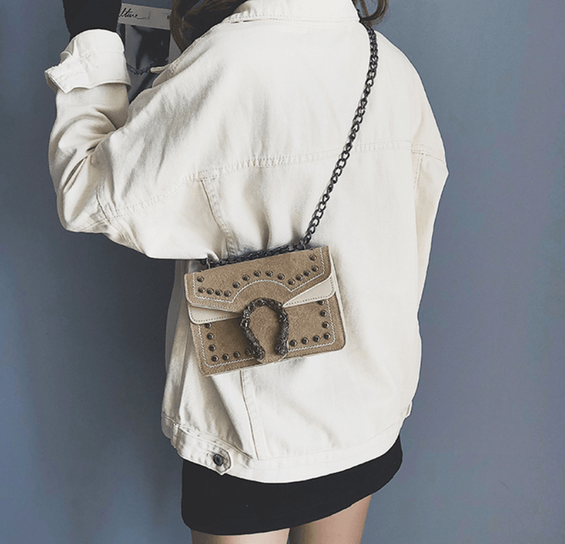 chain crossbody shoulder bag, view 4 - MRSLM