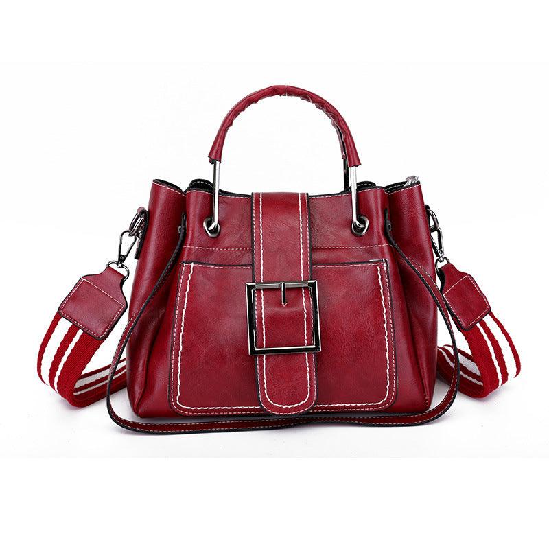 Women Handbag Ladies Soft Pu Leather Bag Pin Type - MRSLM