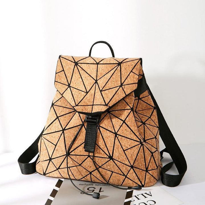 KAOGE Original Natural Cork Backpack Women Fashion Wooden Vegan Bag Female Backpacks Travel Bagpack Girl School Bag - MRSLM