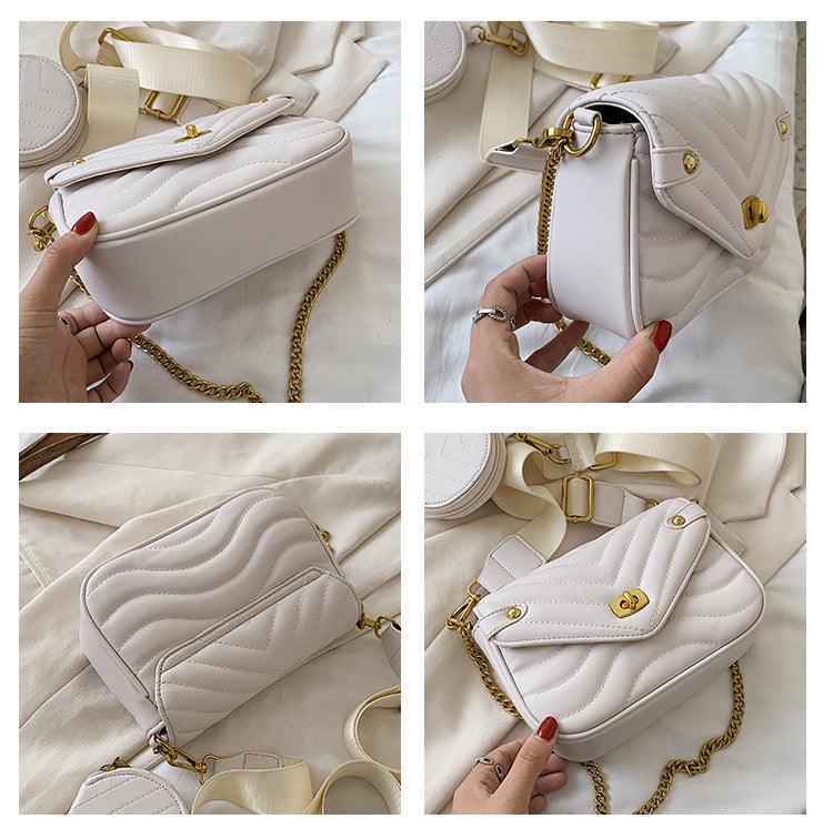 small square chain messenger bag, view 7 - MRSLM