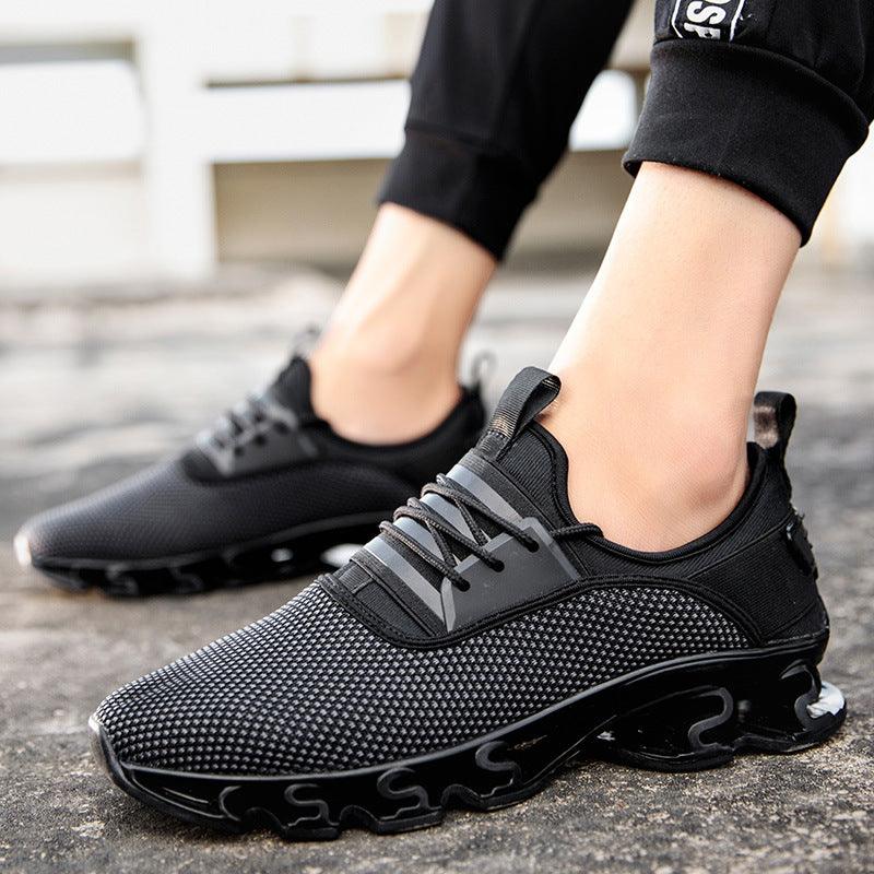 Summer sports shoes breathable men's shoes 2021 new flying woven men's shoes mesh casual shoes student running shoes men's tide - MRSLM
