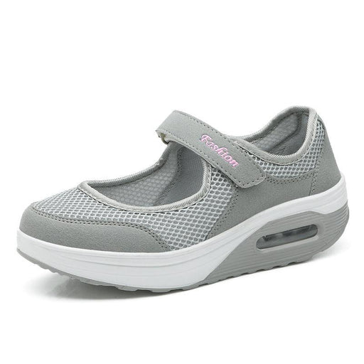 Women's thick-soled mesh walking shoes, view 5 - MRSLM