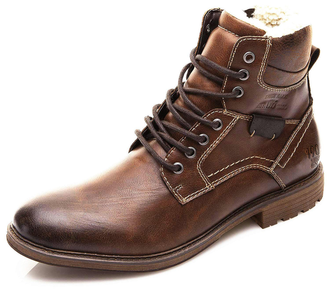 Winter Men Warm Shoes Combat Snow Boots