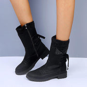 women's thick heel snow boots - MRSLM