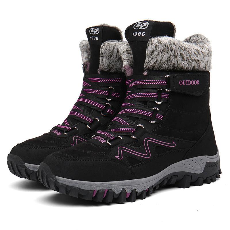 high-top warm velvet cotton shoes, view 2 - MRSLM
