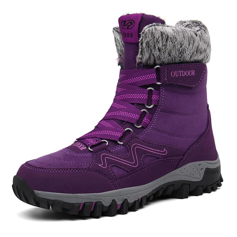 high-top warm velvet cotton shoes - MRSLM