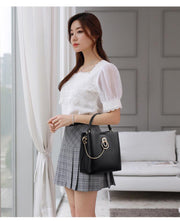 Soft PU bucket crossbody bag, view 4 - MRSLM