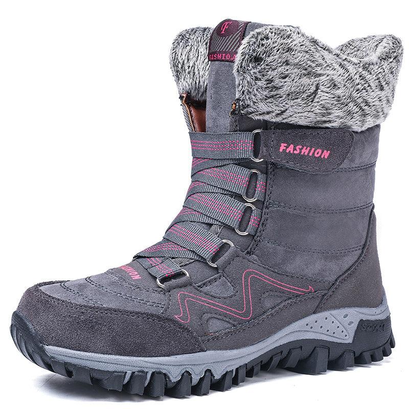 Snow boots high-top plus velvet padded non-slip cotton boots - MRSLM