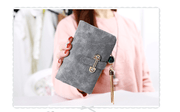 ladies multi-function wallet with tassel, view 7 - MRSLM
