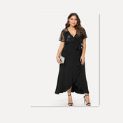 knitted maxi skirt with irregular hem, view 4 - MRSLM