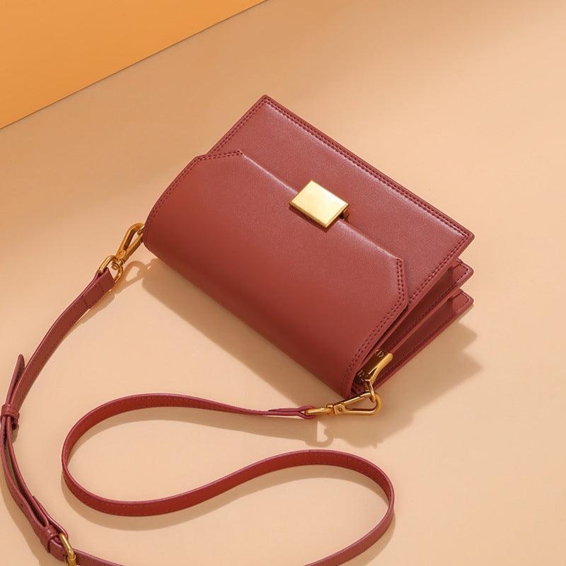 fashion cowhide shoulder bag, view 4 - MRSLM