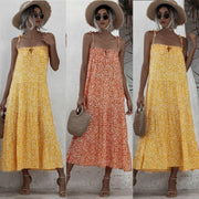 floral sling dress with straps - MRSLM