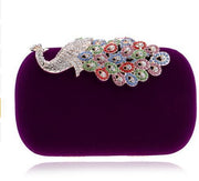 velvet evening clutch, view 13 - MRSLM
